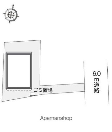 レオパレスフルール[1K/23.61m2]の配置図