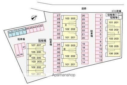 グラチチュードⅣ[1R/32.94m2]の配置図