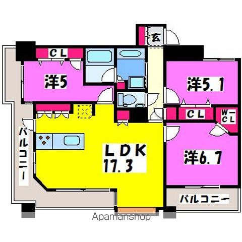 D’グランセ白川公園の間取り写真