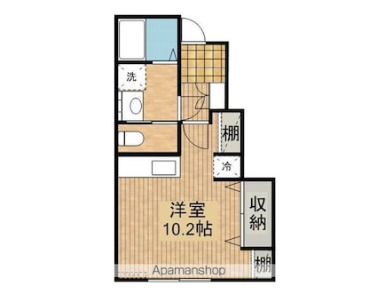 ベルメゾン・ラクＧ[1R/27.79m2]の間取図