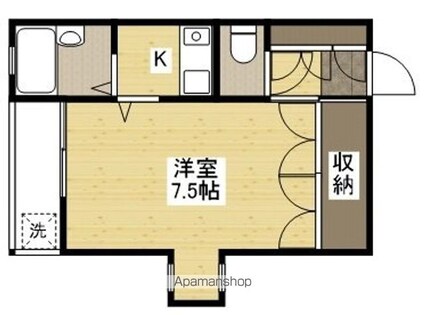 サンブリーズ[1K/22m2]の間取図