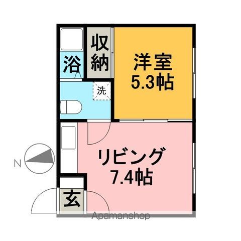 滝川市 2階建 築35年の間取り写真