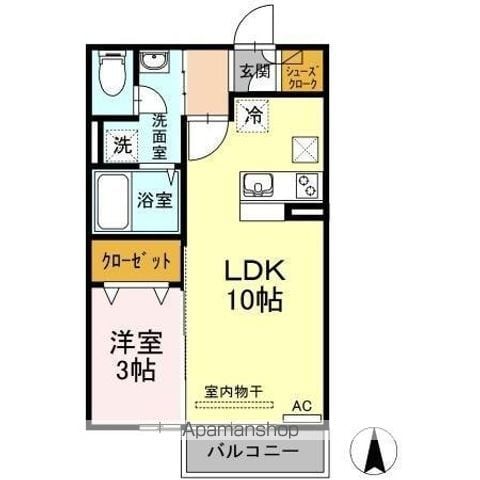 グランツ松島C棟の間取り写真