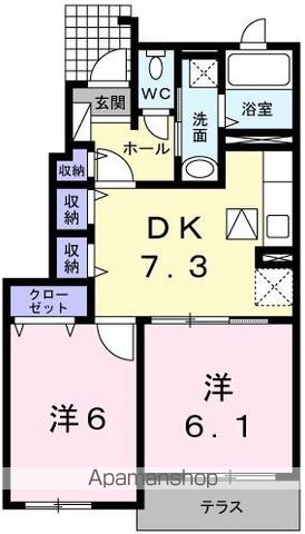 ソレイユ ドゥ Fの間取り写真