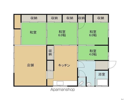 塩屋Ａ貸家[貸家/55m2]の間取図