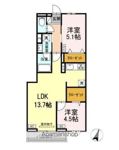 セレスティア中央 IIの間取り写真