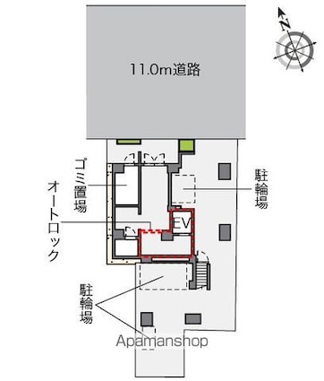 ＬＯＶＩＥ銀座東[1LDK/40.82m2]の配置図