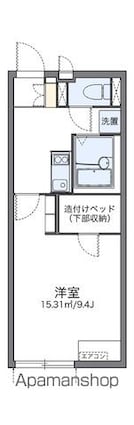 レオネクストアビイロード[1K/26.08m2]の間取図