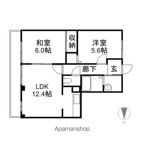 カンフォタブルの間取り写真