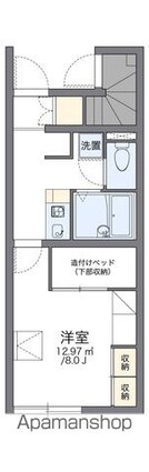 レオパレスＳｔａｇｅＡ[1K/23.61m2]の間取図