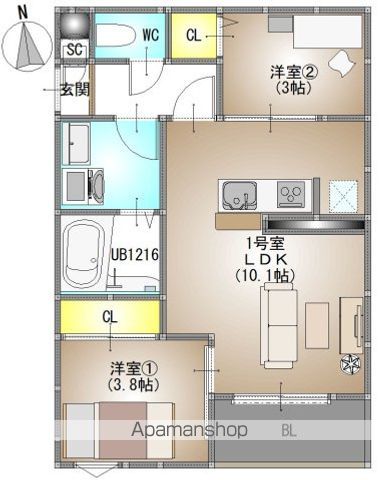 REGALEST ROISの間取り写真