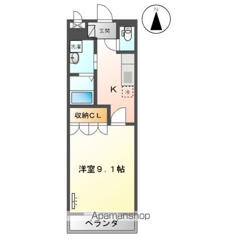 フローラ滑川の間取り写真
