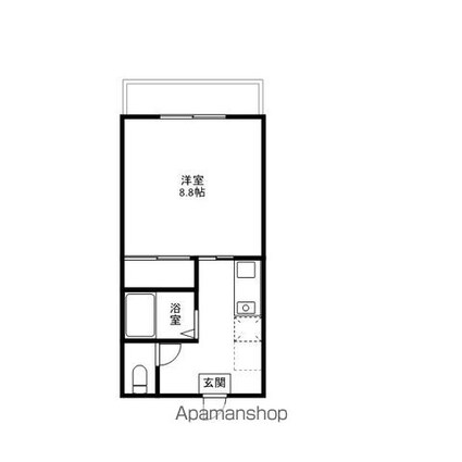 サンプローチ[1K/27.35m2]の間取図