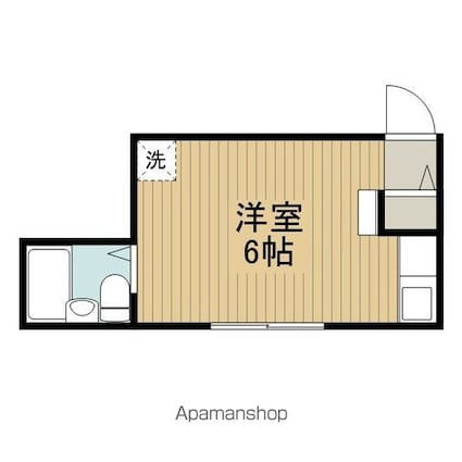 東京都杉並区高円寺北３丁目[1R/16m2]の間取図