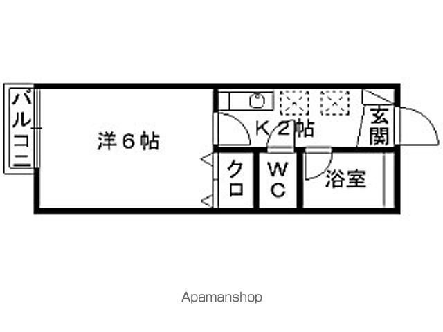 【横浜市神奈川区旭ケ丘のマンションの間取り】