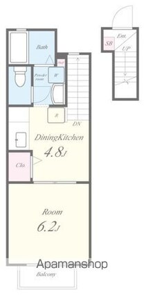 アメニティハウス・サノ[1DK/28.98m2]の間取図