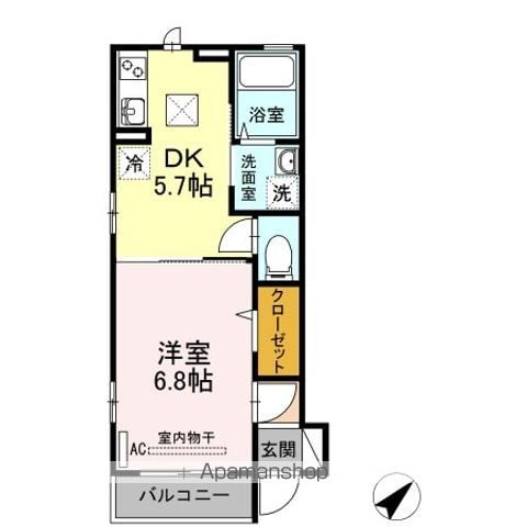 杉並区天沼のアパートの間取り