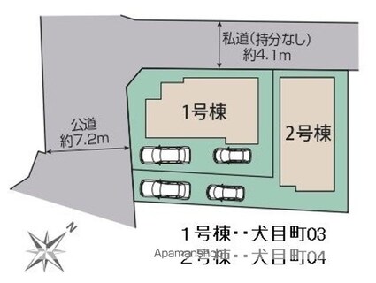 Ｓｕｍａｉ－ｔｏ八王子市犬目町０３[3LDK/84.62m2]の配置図
