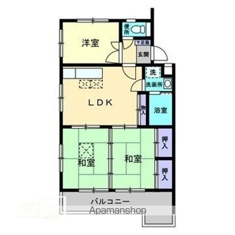 エメラルドマンション東那珂の間取り