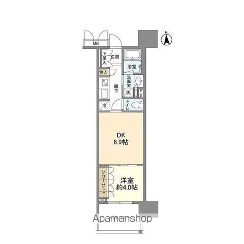 OPUS RESIDENCE SHINSAIBASHI SOUTの間取り写真