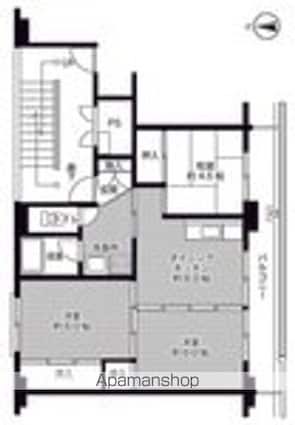 ビレッジハウス花泉西１号棟[3DK/53.08m2]の間取図