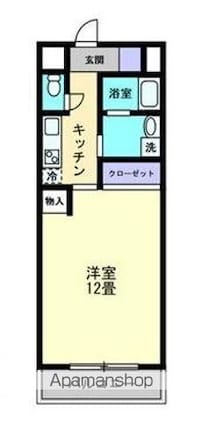 リベルテ太田[1K/34.15m2]の間取図