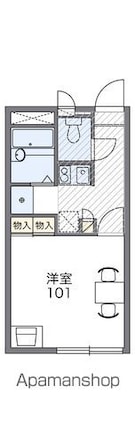 レオパレス細谷　Ｖｉｌｌａｇｅ[1K/20.28m2]の間取図