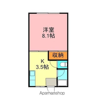 ロフトハウス[1K/26.4m2]の間取図