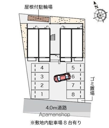 ミランダＧＲＡＮＤＥＵＲ　Ⅱ[1R/26.08m2]の配置図