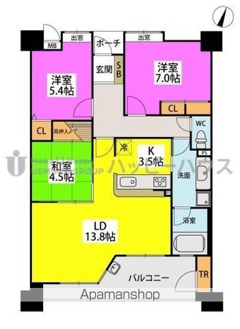 サンリヤン藤崎駅前の間取り写真
