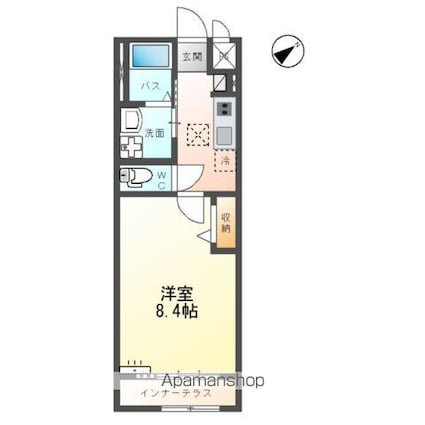 Ｌｉｍｎｅ（リムネー）[1K/33.25m2]の間取図