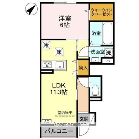 カルムベルフルールの間取り写真