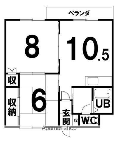 コーポ栄の間取り写真