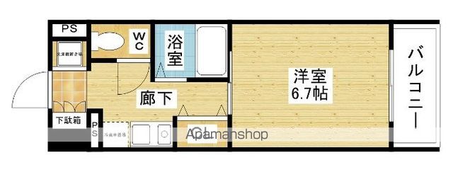 エクセレント上新11の間取り写真