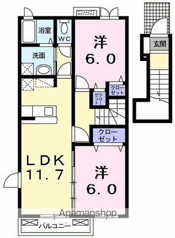 イーストカーサ弐番館の間取り写真