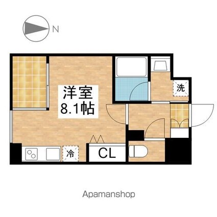 ＣＩＴＹ　ＳＰＩＲＥ　名古屋大須[1R/24.95m2]の間取図