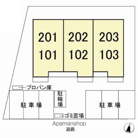 ジュネス 102 ｜ 千葉県柏市正連寺363中央77街区5（賃貸アパート1LDK・1階・47.54㎡） その21