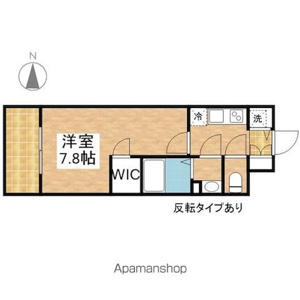 愛知県名古屋市中区平和２丁目[1K/25.44m2]の間取図