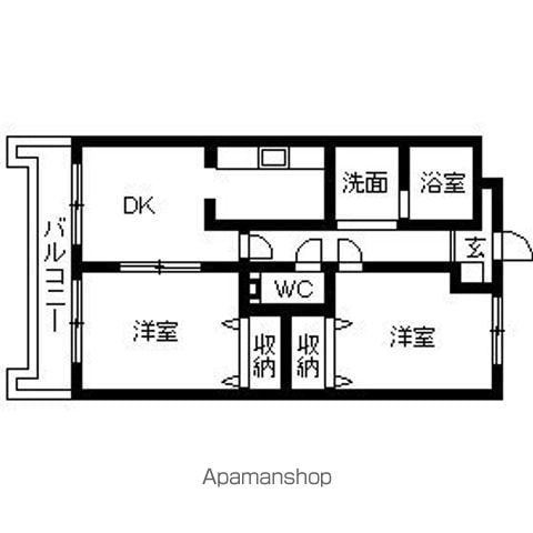 すずらんマンションの間取り写真