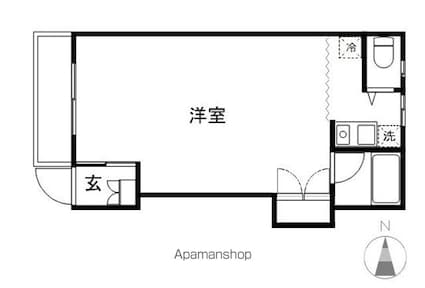 長野県長野市若里６丁目[1K/21.94m2]の間取図