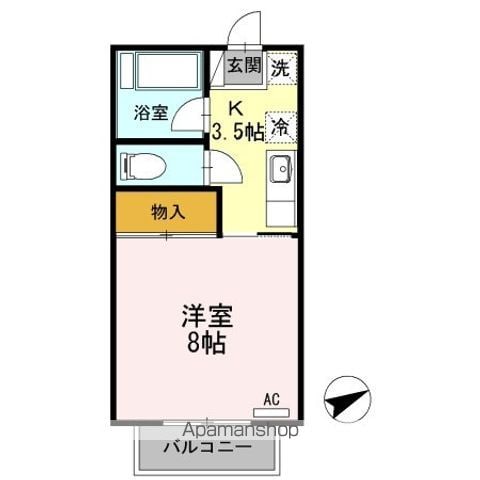 石名坂エーコーの間取り写真