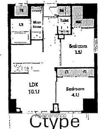 ＳーＲＥＳＩＤＥＮＣＥ浅草ｃｌａｒｉｔｙ[2LDK/43.4m2]の間取図