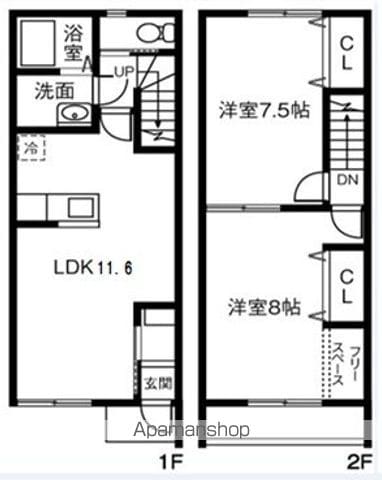 BLOOM三咲Aの間取り写真