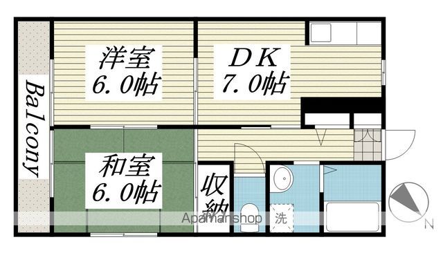 ハイツアキモトの間取り