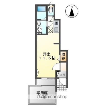 ゴールデンハイム水野[1R/30.2m2]の間取図