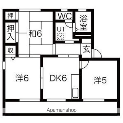 【岐阜市日置江のアパートの間取り】