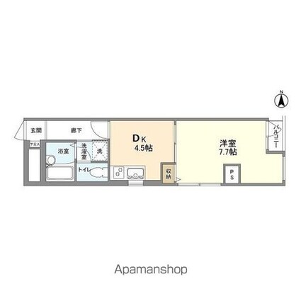 コーヨービル[1DK/29.01m2]の間取図