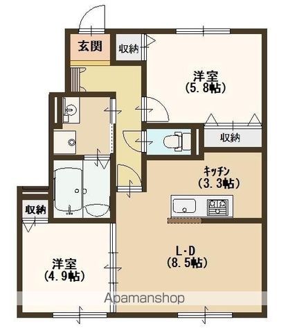 MAISON F B棟の間取り写真