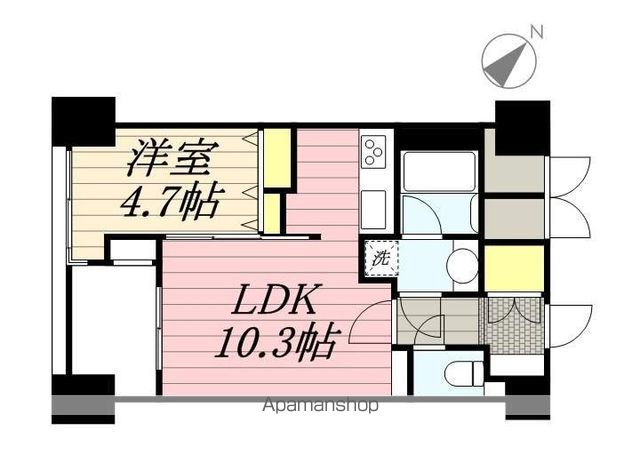 【福岡市中央区平尾のマンションの間取り】