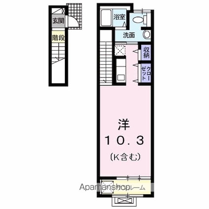 ハレラー[1R/35.58m2]の間取図